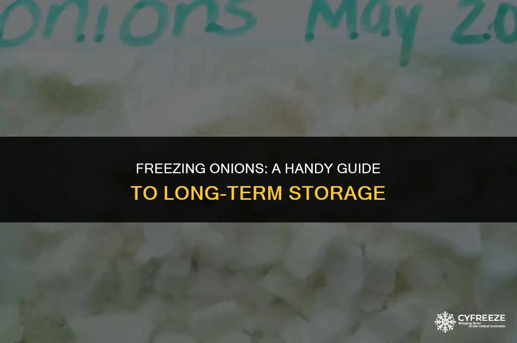 can i put onion in freezer