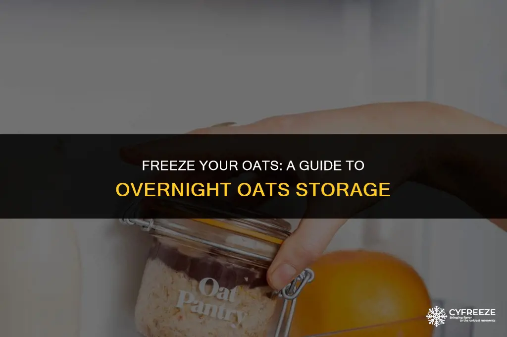 can i put overnight oats in the freezer