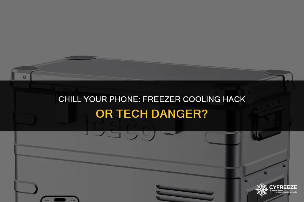 can i put phone in freezer to cool down