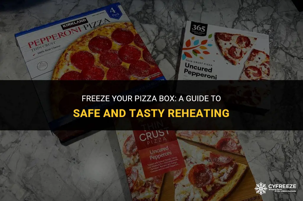 can i put pizza in box into the freezer