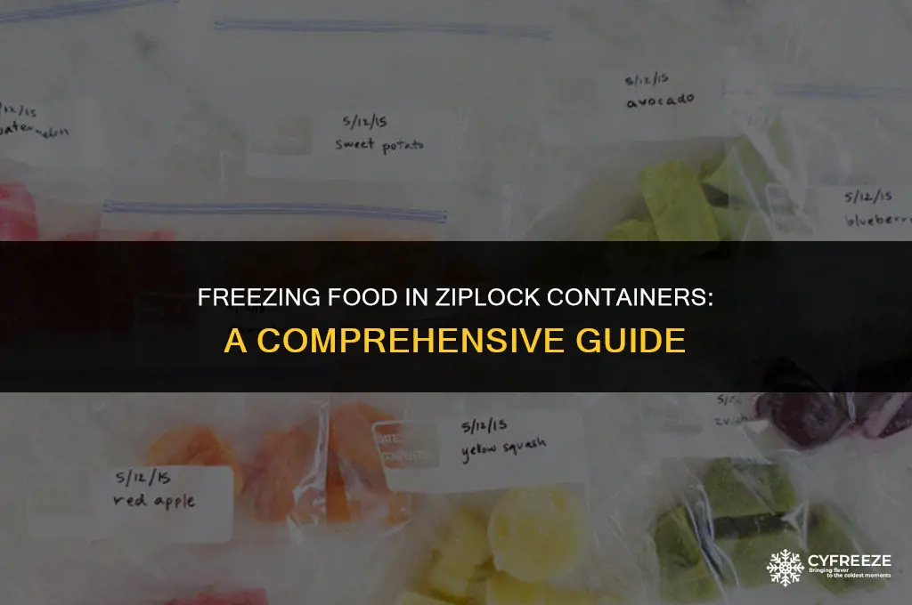 can i put plastic ziplock containers in freezer