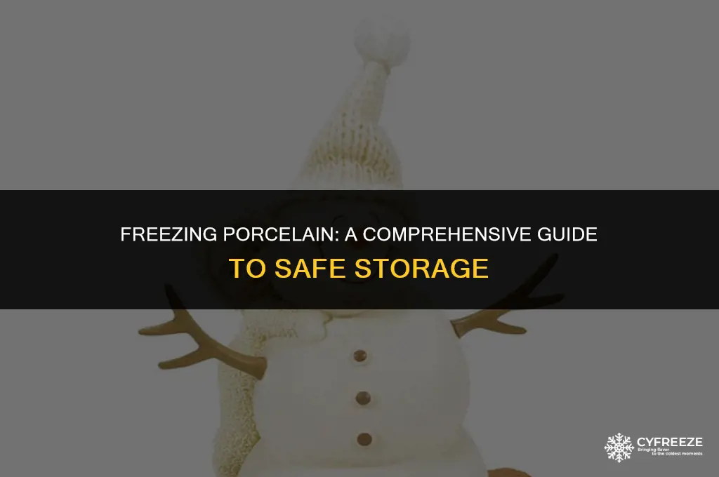 can i put porcelain in the freezer
