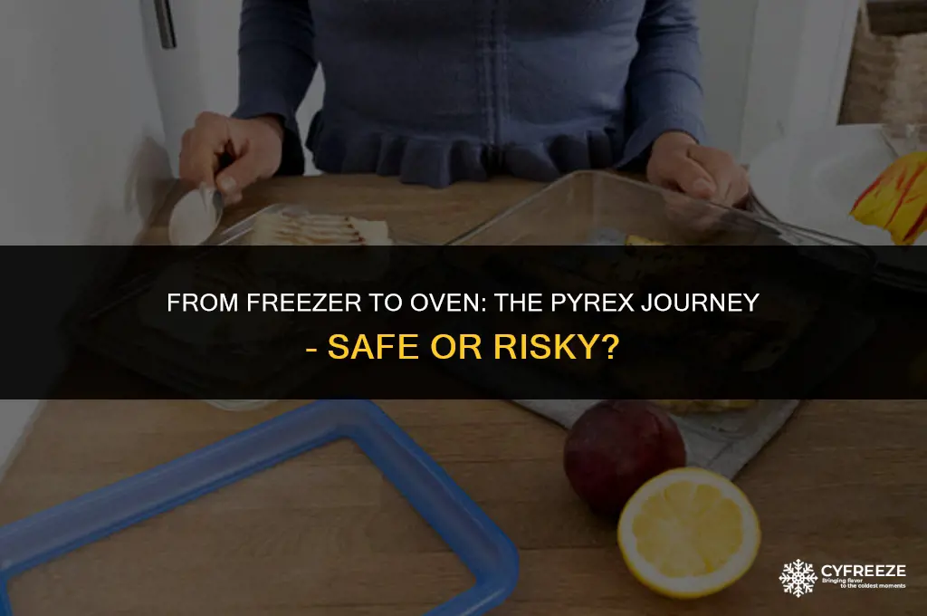 can i put pyrex freezer to oven