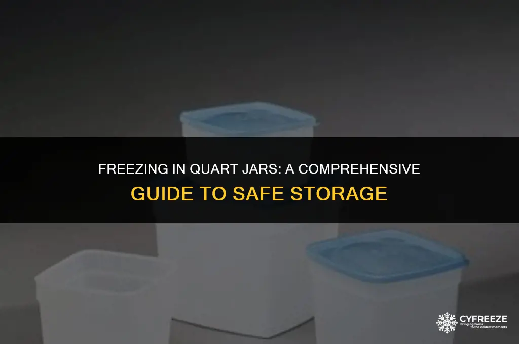 can i put quart freezer jars in the freezer