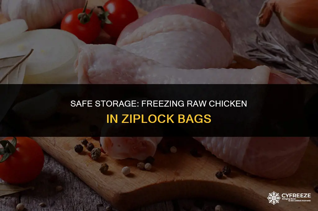 can i put raw chicken in ziplock and freeze it