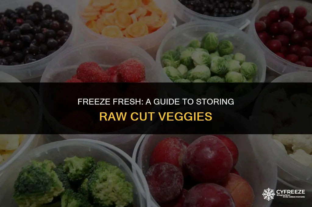 can i put raw cut up veggies in freezer