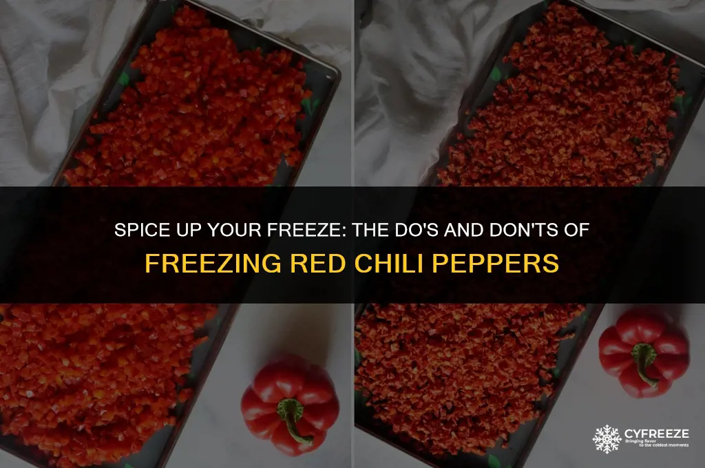 can i put red chili peppers in the freezer