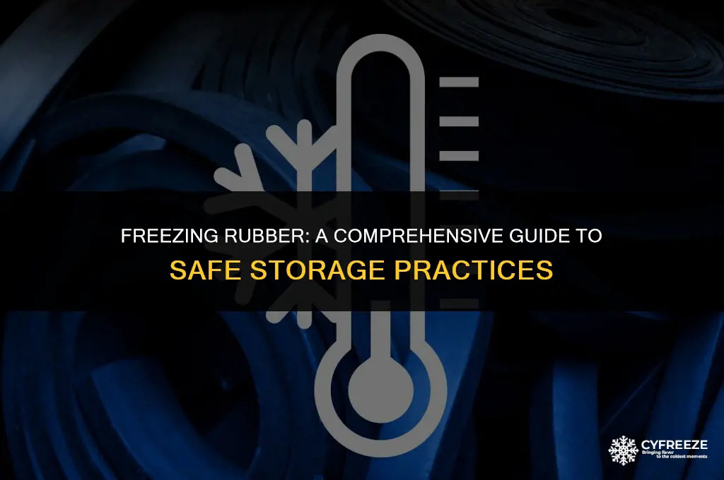 can i put rubber in the freezer