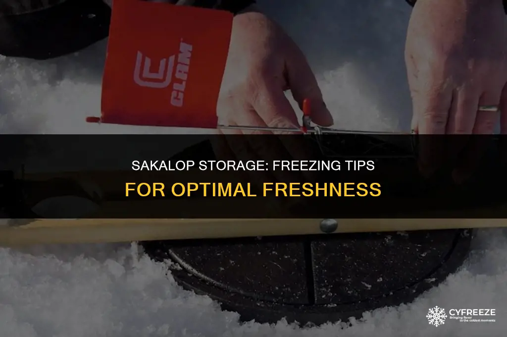 can i put sakalop in the freezer