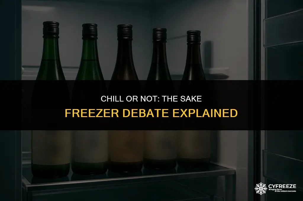 can i put sake in the freezer