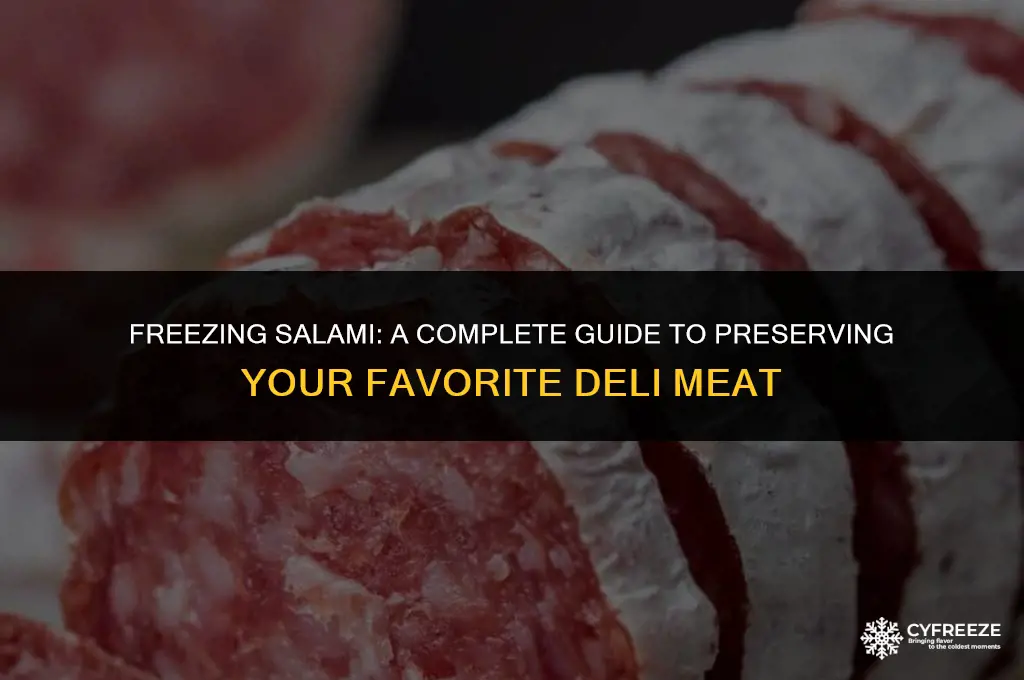 can i put salami in the freezer