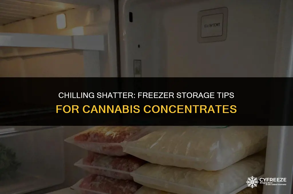 can i put shatter in the freezer