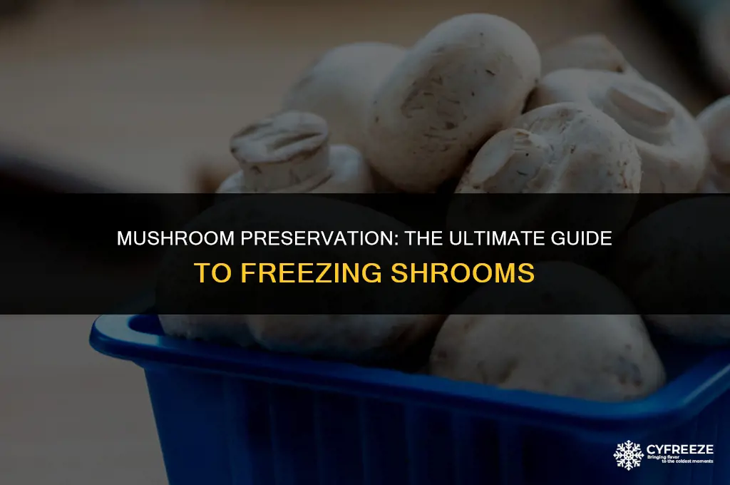 can i put shrooms in the freezer