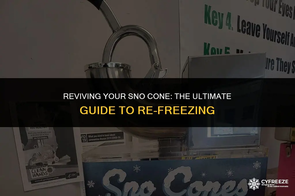 can i put sno cone back in the freezer