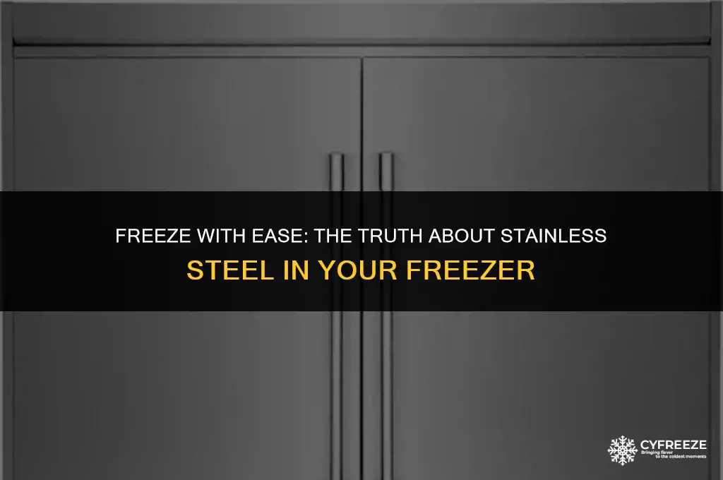 can i put stainless steel in freezer
