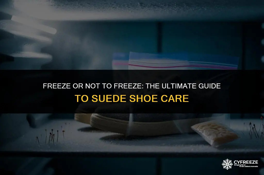 can i put suede shoes in the freezer
