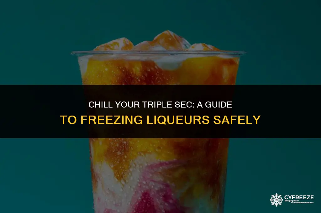 can i put triple sec in the freezer