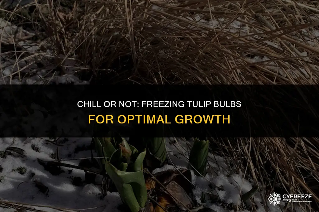 can i put tulip bulbs in the freezer