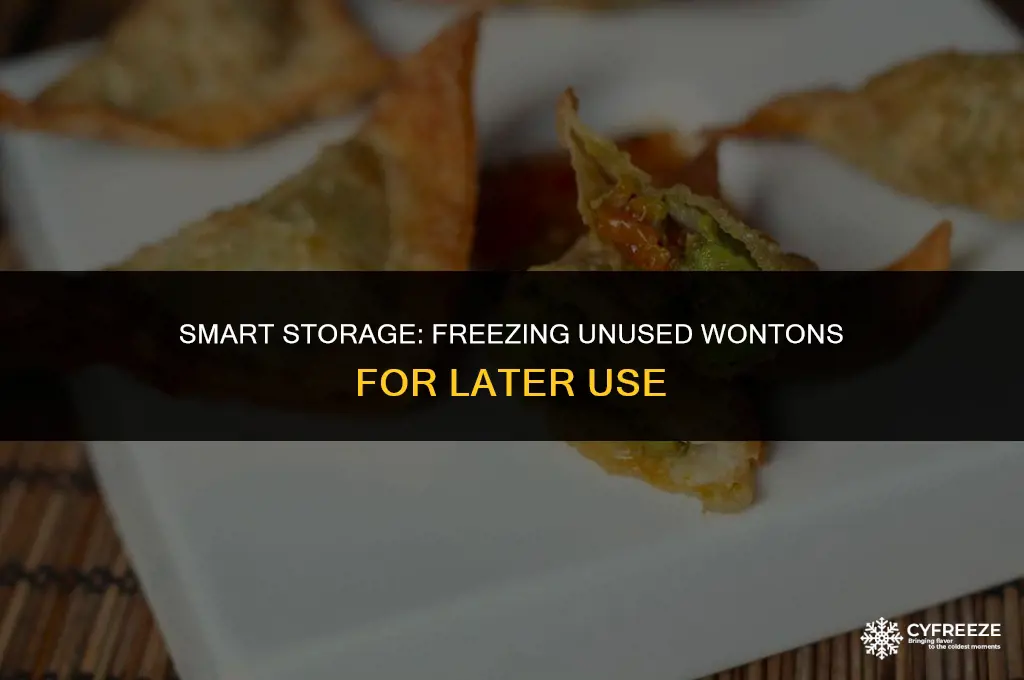 can i put unused wongs in ziplock freezer