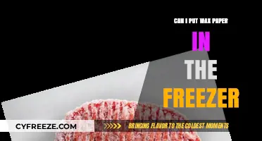 Wax Paper in the Freezer: A Comprehensive Guide to Safe Storage