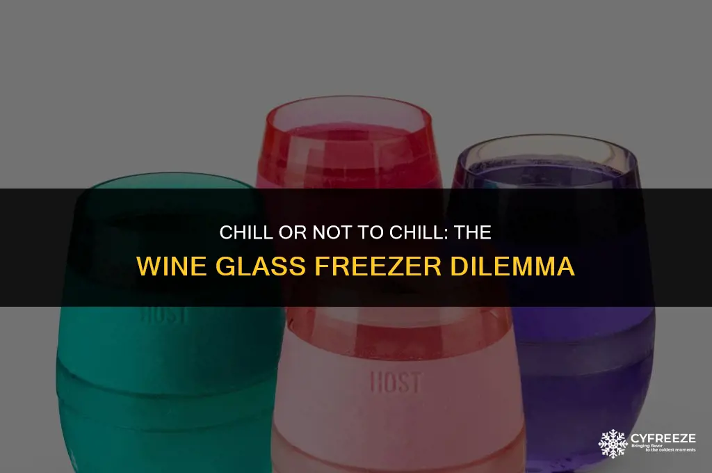 can i put wine glasses in the freezer