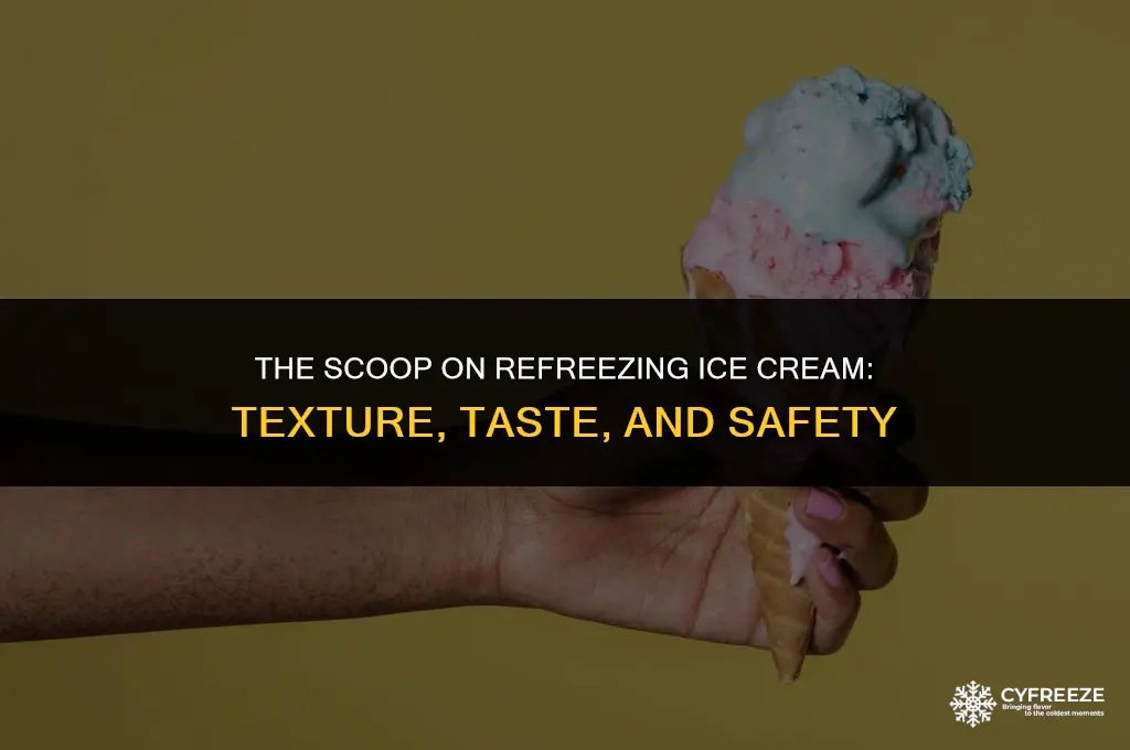 can i re freeze ice cream