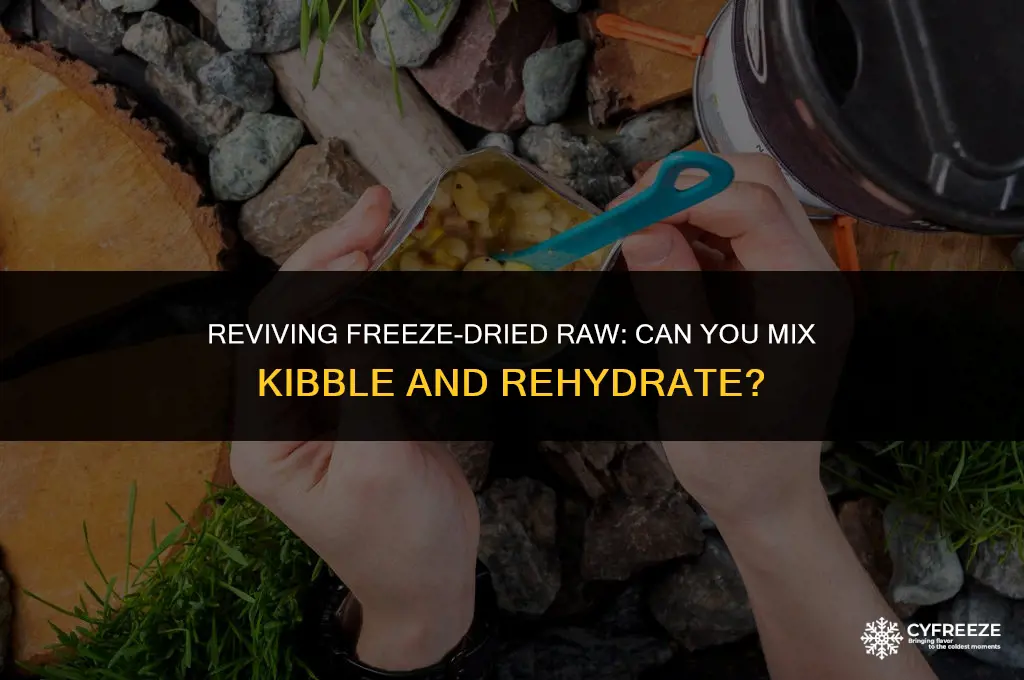 can i rehydrate freeze dried raw and mix kibble