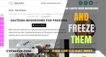 Sautéed Fresh Mushrooms: A Guide to Freezing for Later Use