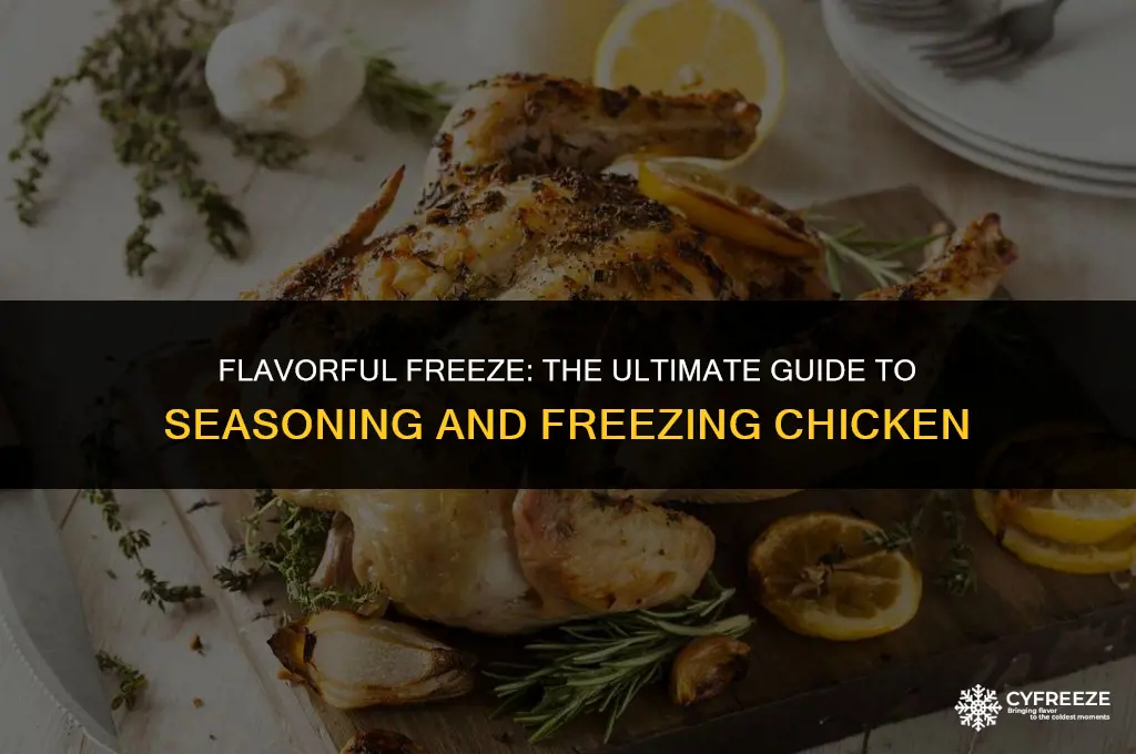 can i season chicken and freeze it