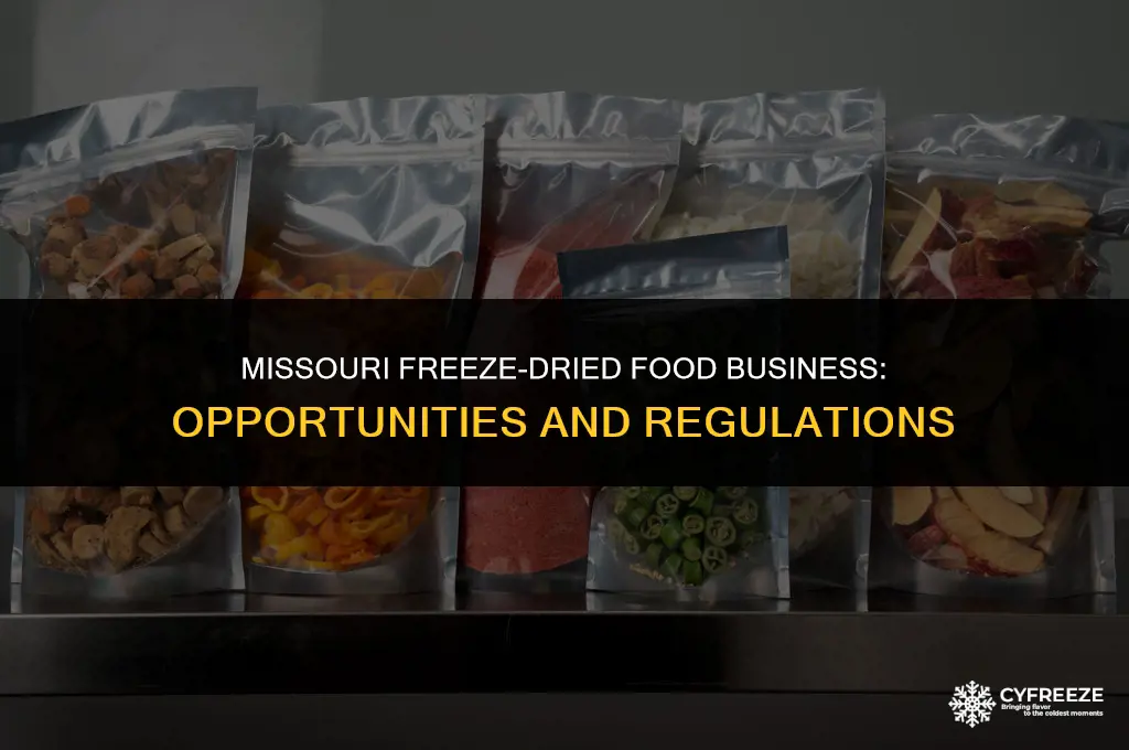 can i sell freeze dried food in missouri