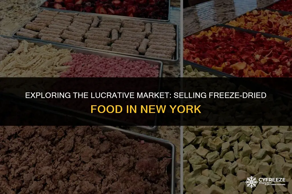 can i sell freeze dried food in new york