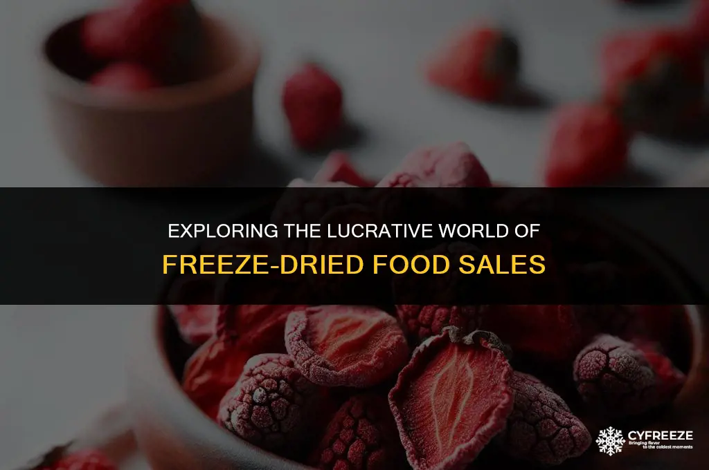 can i sell freeze dried food
