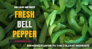Slicing and Freezing Fresh Bell Peppers: A Handy Guide