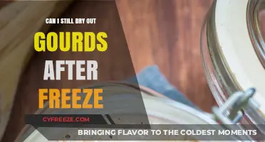 Reviving Frozen Gourds: Tips for Successful Drying After a Freeze