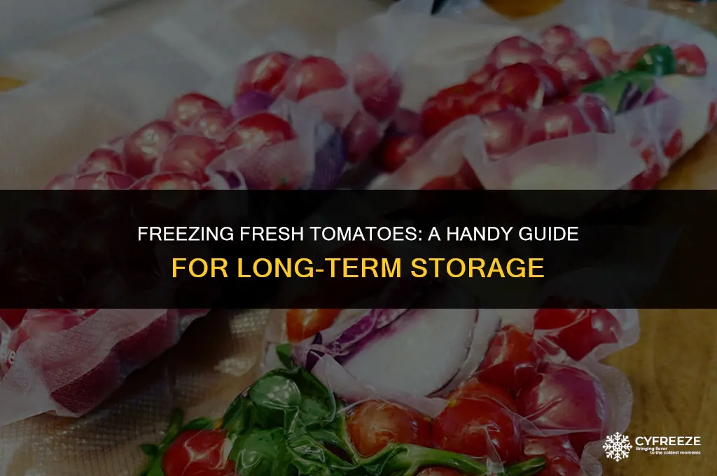 can i store fresh tomatoes in the freezer