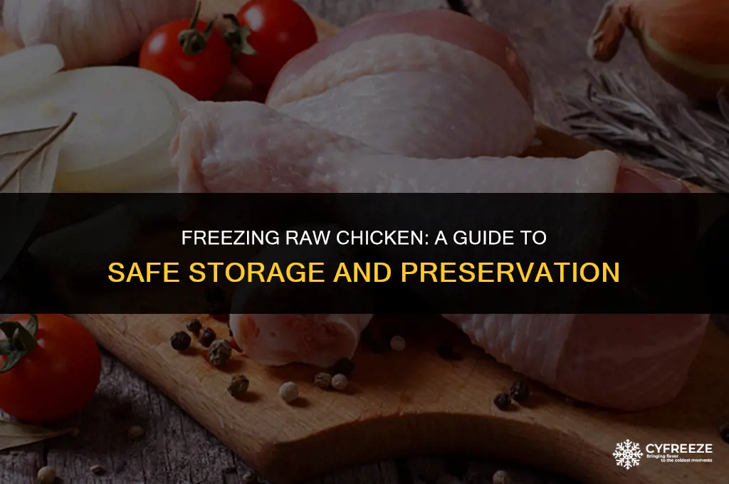 can i store raw chicken in freezer for months