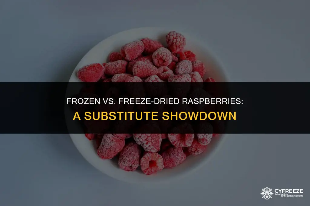 can i substitute frozen raspberries for freeze dried