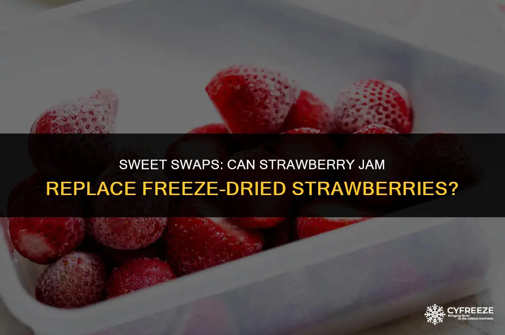 can i substitute strawberry jam for freeze dried strawberries