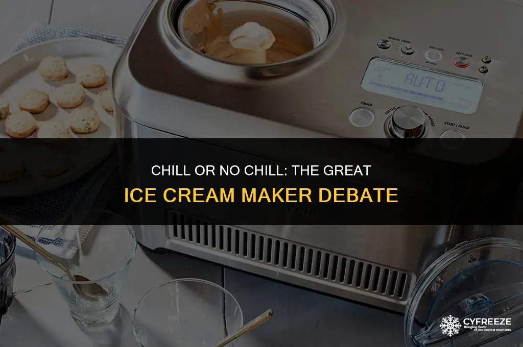 can i take my ice cream maker out of freezer