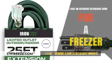 Outdoor Extension Cord for Freezer: Safe or Risky Choice?