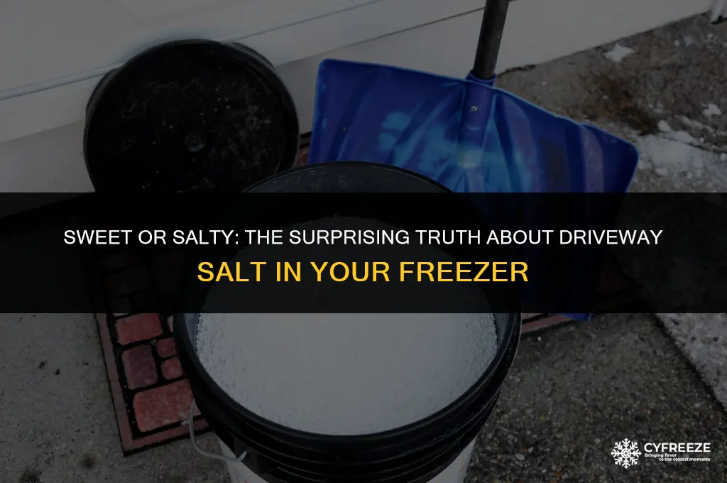 can i use driveway salt in my ice cream freezer