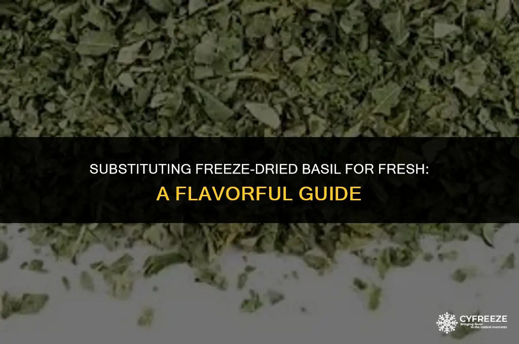 can i use freeze dried basil instead of fresh