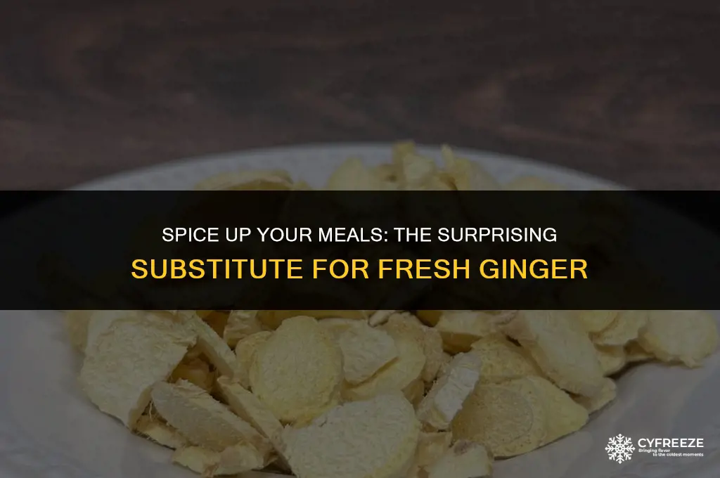can i use freeze dried ginger instead of fresh