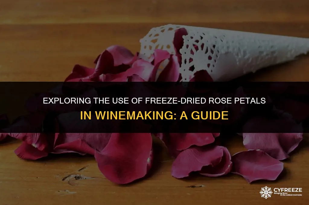 can i use freeze dried rose petals for wine