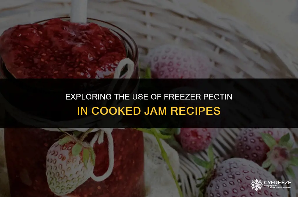 can i use freezer pectin for cooked jam