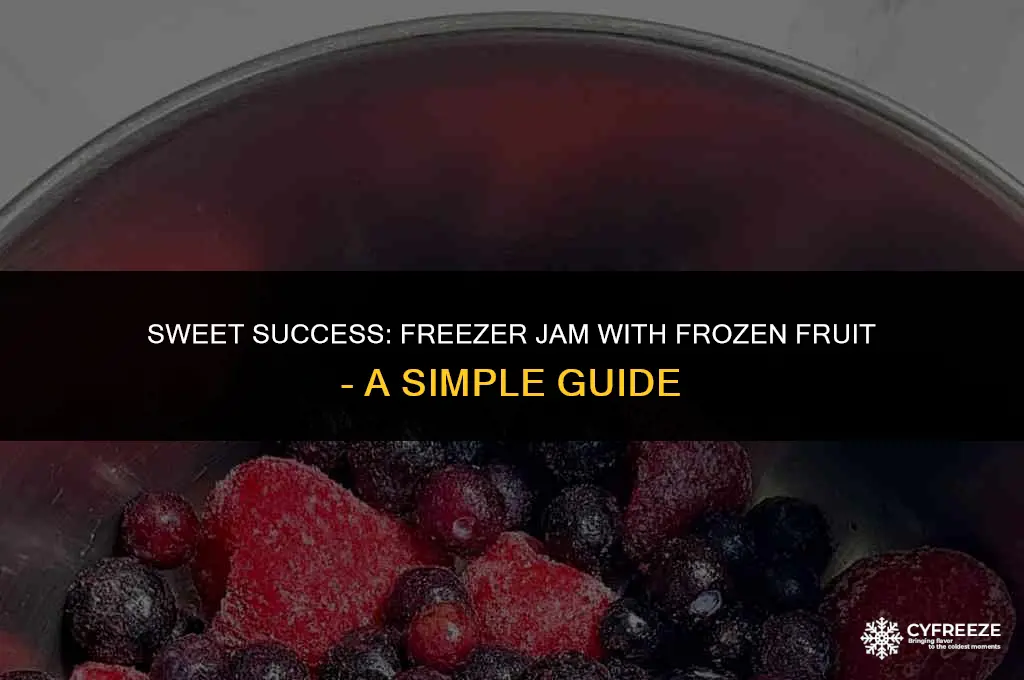 can i use frozen fruit to make freezer jam