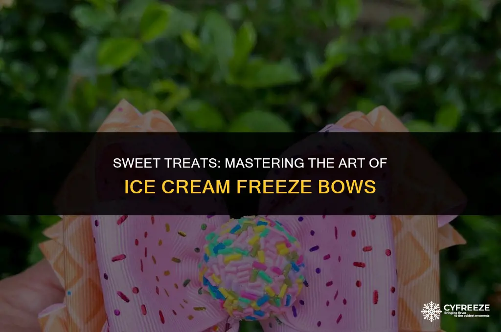 can i use ice cream freeze bow