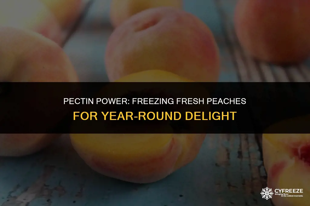 can i use pectin to freeze fresh peaches