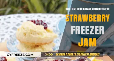 Sour Cream Containers for Strawberry Freezer Jam: Safe or Not?