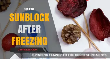Using Sunblock After Freezing: Safety Tips and Best Practices